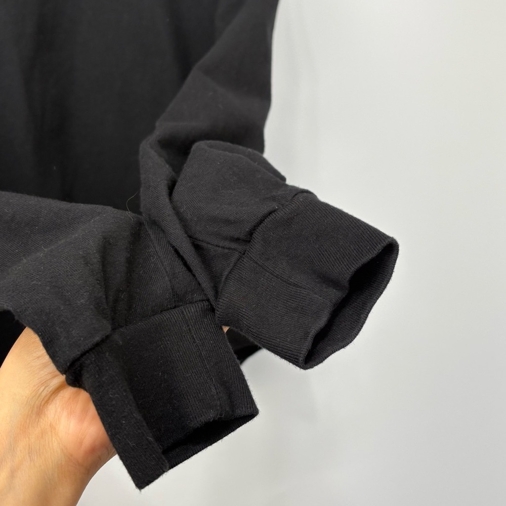 DONNI. Black Jersey Square Neck Long Sleeve Size XS - Picture 6 of 11